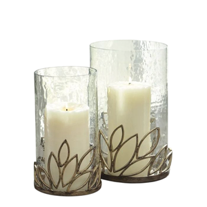 Premium Gold Metal <b>Lantern</b> With Clear Glass Cylinder Heat Resistant Home Decoration <b>Hurricane</b> Candle Holder On Sale - Product Image 6