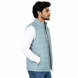 Gilet matelassé personnalisé léger sans manches pour homme, doudoune décontractée d'hiver pour l'extérieur, chauffe-corps, vente en gros OEM - Product Image 3