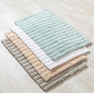 Alfombrillas de baño de algodón con mechones de alta absorción, sensación más suave y antideslizante, alfombrilla de baño lavable a máquina al precio más barato - Product Image 4