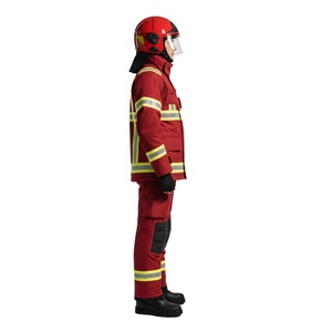 Trajes Ignífugos Nomex Aramid de Capas Personalizadas con Banda Reflectante, Uniformes de Bombero Certificados Premium - Product Image 2