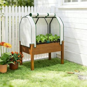 Brown Outdoor <b>Vegetable</b> and Fruit Planting Box for Flower Pots & <b>Planters</b> - Product Image 2