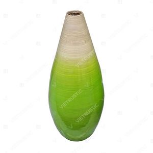 Vietrustic Flower Vase Decor Holder Lacquer <b>Bamboo</b> <b>Table</b> and Floor Vase For Centerpiece - Product Image 4