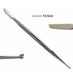 Kit de 12 instruments de laboratoire de base en acier inoxydable, outils dentaires avec poignées en bois, poignée moletée, utilisation manuelle - Product Image 2