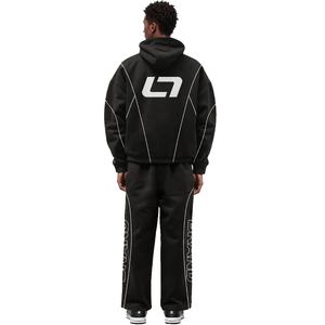 Unisex Custom Plus Size Oversized Track Pants Jogger Sets Winter Waterproof Windproof Nylon Tracksuit Reflective Zip Printed - Product Image 2