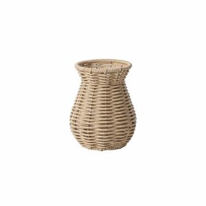 Rattan Woven Vintage <b>Vase</b> <b>Small</b> Round Floral Plants for Farmhouse Home Decor At Wholesale Price From India - Product Image 1