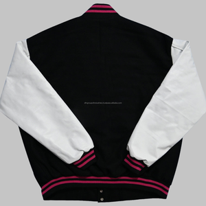 High Quality Customized College Letterman <b>Jacket</b> Winter Baseball Style Breathable Wool Cow Skin Varsity <b>Hooded</b> <b>Fur</b> - Product Image 2