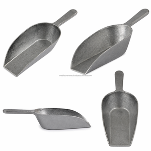 Wholsale Eco-Friendly Durable Utility Scoop Flat Bottom Design 10ml Capacity Metal Handle Ice Food - Product Image 3