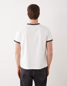 เสื้อยืดโอเวอร์ไซส์ ผ้าฝ้าย 100% 200gsm สไตล์วินเทจ ลุคสตรีทแวร์ แขนปกติ แฟชั่นลำลองสำหรับผู้ชาย ดีไซน์เรียบๆ รับสกรีนลายพัฟพิมพ์ - Product Image 3