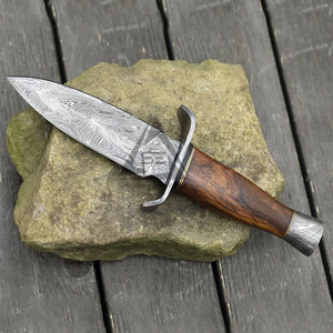 Couteaux de chasse à lame fixe DIY de dernière conception avec lame en acier Damas, manche en bois, personnalisation OEM, haute qualité - Product Image 2