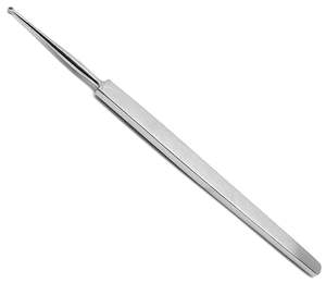 Curette dermique Fox de haute qualité, en acier inoxydable, à extrémité arrondie, manuelle, certifiée CE, instruments ORL - Product Image 1