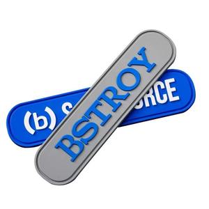 Custom 3D Embossed Rubber PVC <b>Sew</b>-<b>On</b> <b>Patches</b> custom pvc <b>patches</b> - Product Image 3
