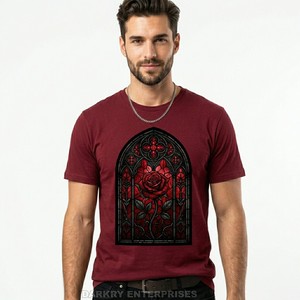 Premium Men T Shirt Custom Vampire <b>Queen</b> Graphic Tee Wholesale Gothic <b>Art</b> Apparel Cotton T-shirt Manufacturer OEM ODM Service - Product Image 5