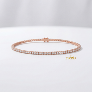 Collier pendentif en or classique avec diamant de laboratoire et chaîne à maillons en or 14K 18K, idéal pour fiançailles et mariage, design élégant et moderne - Product Image 2