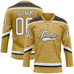 Maillot de hockey OEM sublimé, t-shirt d'équipe 100% polyester, vêtement de sport décontracté à manches longues, pull-over pour tenue d'équipe décontractée. - Product Image 1