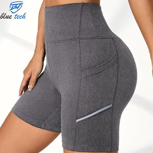 Women High Waisted Yoga Shorts Gym Workout Fitness Running Biker Shorts Stretch Breathable Activewear for Ladies - Product Image 4