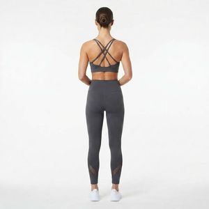 Conjunto Deportivo de 2 Piezas sin Costuras para Mujer, Leggings de Cintura Alta, Sujetador Deportivo Cruzado, Ropa Deportiva para Yoga, Gimnasio, Fitness, Spandex/Poliéster - Product Image 2