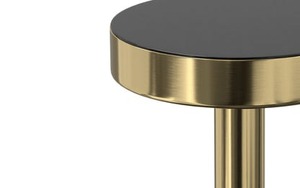 Picture Perfect Modern Metal Coffee <b>Table</b> with Gold Base <b>Marble</b> Top Durable Finish Minimalist Design Living Room Furniture - Product Image 4