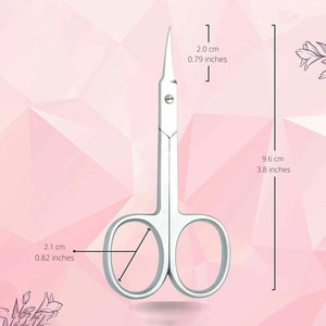 Tijeras de Cutícula de Acero Inoxidable de Primera Calidad con Hojas de Punta Fina para el Cuidado Profesional de la Manicura - Product Image 1
