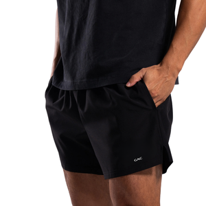 Shorts de course noirs pour hommes avec cordon de serrage, tricotés, séchage rapide, respirants, pour la gym, l'entraînement, le fitness et les loisirs - Product Image 6