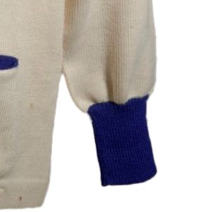 Custom phi Beta Sweater <b>Cardigan</b> Royal Blue HBCU Greek Fraternity Apparel 100% Cotton Fleece <b>Chenille</b> Embroidery Greek Apparel - Product Image 4