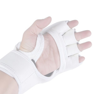 ถุงมือ MMA หนังแท้สำหรับการฝึกซ้อมและการแข่งขัน ดีไซน์ล่าสุด คุณภาพสูง ผลิตจากผ้าคุณภาพดี สำหรับเยาวชน - Product Image 4