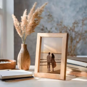 Cadre photo mural en bois de manguier fait main, élégant et naturel, pour décoration intérieure – Exportateur indien - Product Image 1