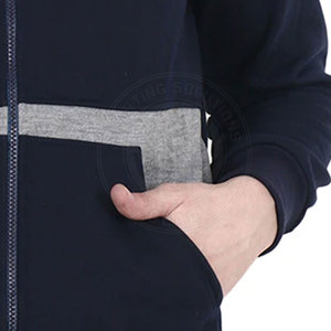 Sudaderas con capucha y cremallera de manga larga, estilo casual, mezcla de algodón suave para uso diario, sudaderas con capucha y cremallera. - Product Image 4