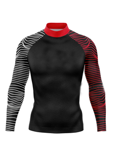 Women's MMA Rash Guard <b>Long</b> Sleeve Nylon Spandex Compression Quick Dry Sportswear - Product Image 2
