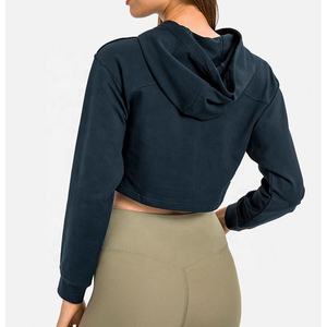 <b>Women</b> Dark Teal Regular Nonwoven Front Breathable Fleece <b>Long</b> Sleeve Casual Fitness Streetwear <b>Hoodie</b> - Product Image 2