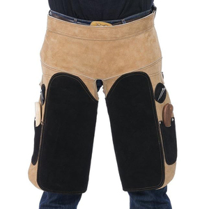 Delantal de cuero para herrador con bolsillos para herramientas, equipo duradero para el cuidado de caballos - Product Image 1