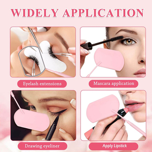 Wholesale Price Personalized Single-Sided Crystal Clear HD Wall-Mounted Lash Extension <b>Mirror</b> Gold-Plated Stainless Steel Frame - Product Image 6