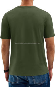 Camiseta informal de fitness Patrón sólido Pesos de tela múltiple (180g 280g 300g) Camiseta disponible con serigrafía serigrafiada - Product Image 5