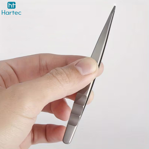 Precision Stainless Steel Slant & <b>Pointed</b> Tip Tweezer, All In One Eyebrow Tweezers Hair Puller Esthetician Beauty <b>Tools</b> - Product Image 6