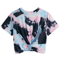 T-shirt court pour femme de style moderne, tricoté, respirant, conçu pour les looks décontractés tendance, offre un toucher doux et un ajustement confortable