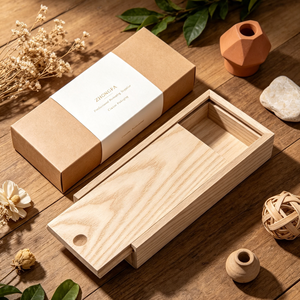 High Quality Handmade Eco-Friendly Varnishing MDF <b>Wood</b> Smooth Touch Rectangle <b>Storage</b> Gift <b>Box</b> Good Price OEM Small Sliding - Product Image 6
