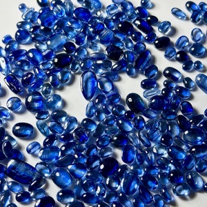 Kyanite bleue naturelle, pierres précieuses lisses, formes variées, cabochons polis pour la fabrication de bijoux, vente en gros, pierres en vrac - Product Image 4