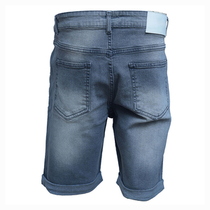 Shorts en jean décontractés extensibles pour hommes, nouvelle mode estivale, 100 % coton avec taille élastique, vente en gros - Product Image 3