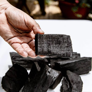 <b>Hookah</b> Grill Heating Shisha Coal Lump Long-Lasting Bulk Natural Tree Cut Mangrove Charcoal High Heat Black Charcoal - Product Image 3