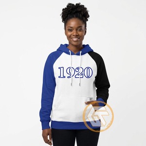 GREEK TREASURES เสื้อฮู้ดผู้หญิงผ้าฝ้ายฟลีซปักโลโก้ด้านหน้าแบบกำหนดเอง Zeta Phi Beta สำหรับฤดูหนาว เป็นมิตรกับสิ่งแวดล้อม ระบายอากาศได้ดี - Product Image 2