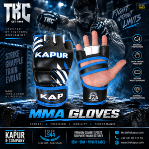 MMA <b>Gloves</b> Open Finger Design Knuckle Protection Secure Wrist Support Durable for Martial Arts Training Fitness Sparring - Product Image 1