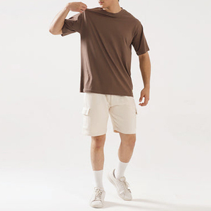 Sleeve Compression T-shirt Sports Baselayer Athletic Workout Plain Jersey T-shirt Bulk Men's Cool Dry Short - Product Image 2