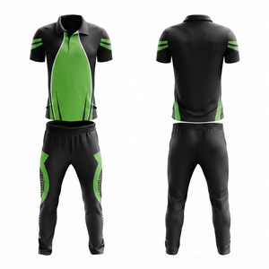 Gant de cricket personnalisé 100% polyester, polo à manches courtes grande taille, pantalon de jogging, ensemble d'équipe, vêtements de sport - Product Image 5