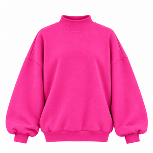 Custom Women’s <b>Mock</b> Neck Pullover Casual Sweatshirt Top Long Sleeve Everyday Wear Comfortable Cozy Design Relaxed Fashion Fit - Product Image 6