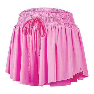 Shorts Deportivos Fluidos para Mujer, Shorts Bonitos para Gimnasio, Yoga, Correr y Hacer Ejercicio con Diseño de Falda para Tenis, Verano y Ropa Deportiva - Product Image 2