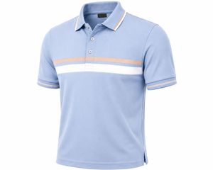 Chemise à manches courtes vert foncé pour homme, motif uni, tissu jersey polyester/coton, respirant, design décontracté - Product Image 4