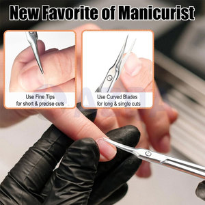 Stainless Steel <b>Cuticle</b> <b>Scissors</b> With Sharp Fine Tips For Professional Manicure Pedicure And Nail Care - Product Image 4