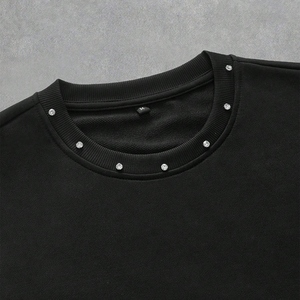 Camiseta Personalizada con Pedrería para Hombre – 100% Algodón, Corte Holgado, Manga Corta, Unisex, Estilo Urbano - Product Image 6