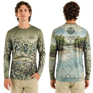 Chemises de pêche professionnelles à sublimation premium, motif océan bleu marlin, directement de l'usine - Product Image 4