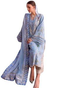 2025 elegante Salwar Kameez con estampado de lámina bordado pesado completo último indio pakistaní señoras vestidos de fiesta - Product Image 3