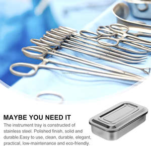 Boîte de Stérilisation pour Instruments Médicaux et Chirurgicaux Dentaires 8x4x2 Pouces en Acier Inoxydable Certifiée CE, Plusieurs Tailles Disponibles - Product Image 5